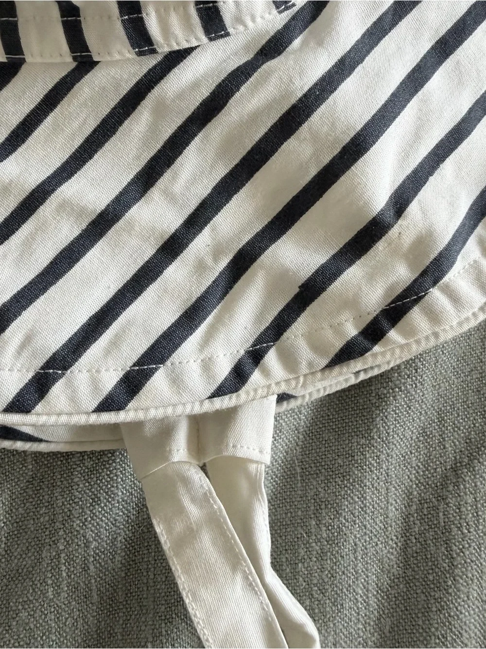 Pehr Striped Wide-Brim Kids Sun Hat - Navy & White
